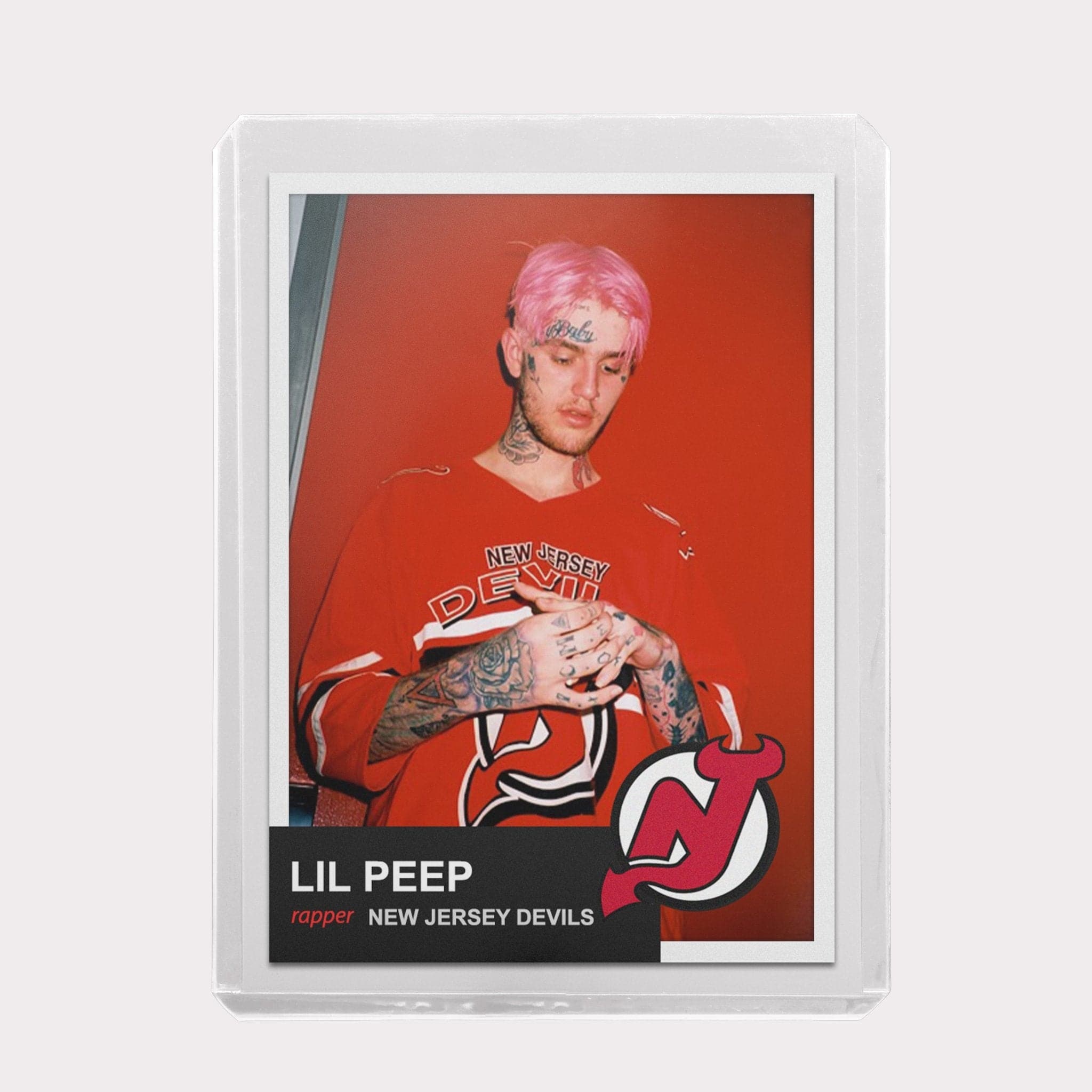 Custom Lil Peep Hockey Card
