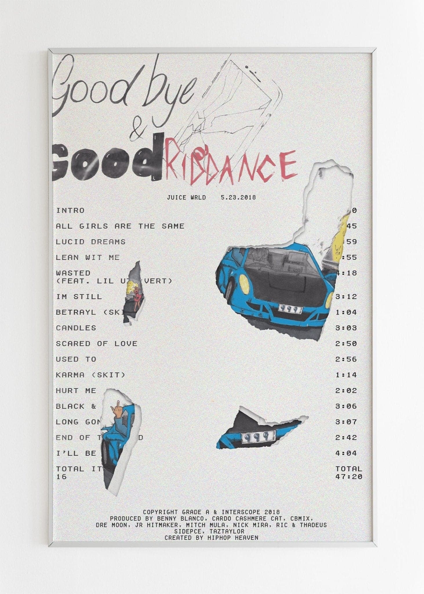 Goodbye & Good Riddance Torn Receipt Poster